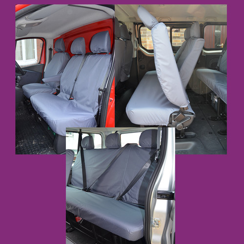 Grey tailored waterproof seat - grey,